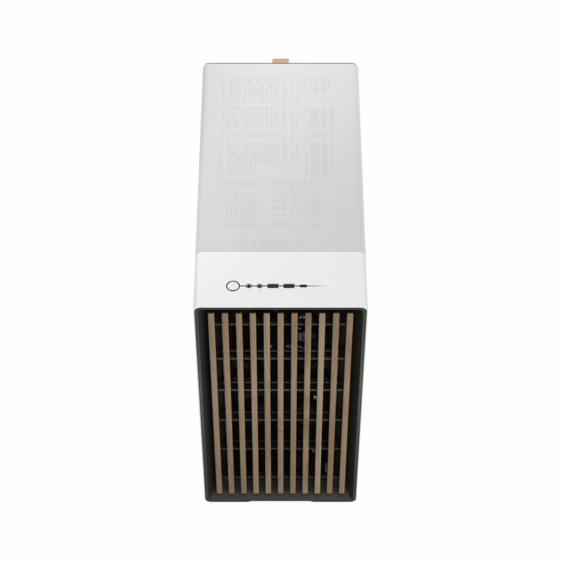 Fractal-Design-North-XL-Chalk-White-TG-Clear-Case-w--Clear-Glass-Window-E-ATX-3-PWM-Fans-USB-C-Oak-Front