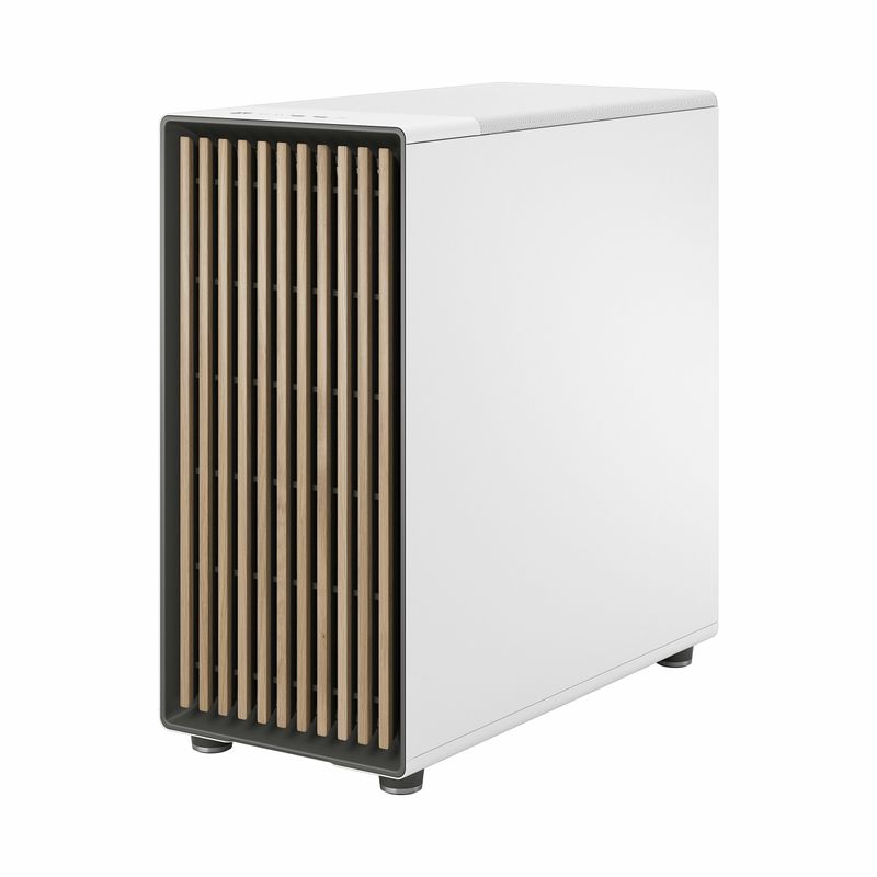 Fractal-Design-North-XL-Chalk-White-TG-Clear-Case-w--Clear-Glass-Window-E-ATX-3-PWM-Fans-USB-C-Oak-Front