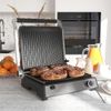 HOMCOM-Piastra-Elettrica-2000W-Apribile-a-180°-in-Alluminio-e-Acciaio-29x51.6cm