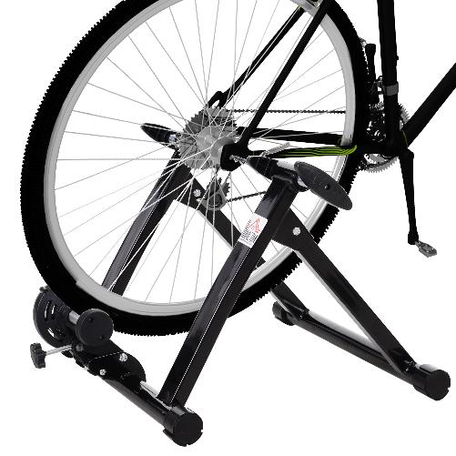 HOMCOM-Rulli-per-Bici-da-Corsa-Pieghevole-in-Acciaio-Rullo-per-Bicicletta-Allenamento-Salvaspazio-per-Casa-54.5x47.2x39.1cm-Nero