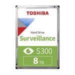 Toshiba S300 Surveillance disco rigido interno 8 TB 7200 Giri/min 256 MB 3.5" Serial ATA III