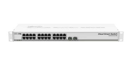 Mikrotik-CSS326-24G-2SRM-switch-di-rete-Gestito-Gigabit-Ethernet--10-100-1000--Supporto-Power-over-Ethernet--PoE--1U-Bia