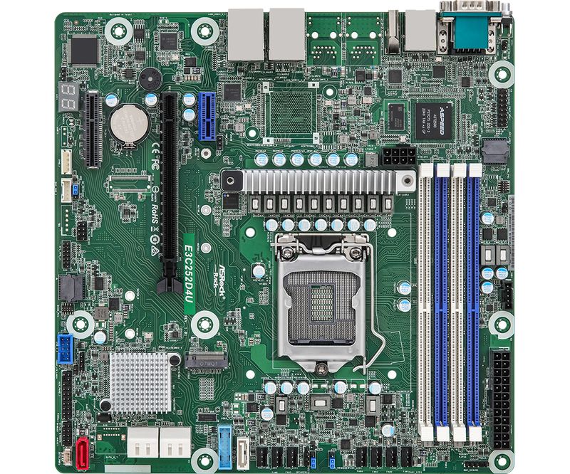 Asrock---E3C252D4U-Micro-ATX-Motherboard