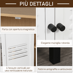 Vinsetto-Armadietto-Portadocumenti-Cassettiera-da-Ufficio-in-Legno-e-Metallo-Bianco-con-2-Ante-Ripiano-Regolabile-62x30x67.5cm