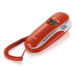 Brondi KENOBY CID Telefono analogico Identificatore di chiamata Rosso, Bianco