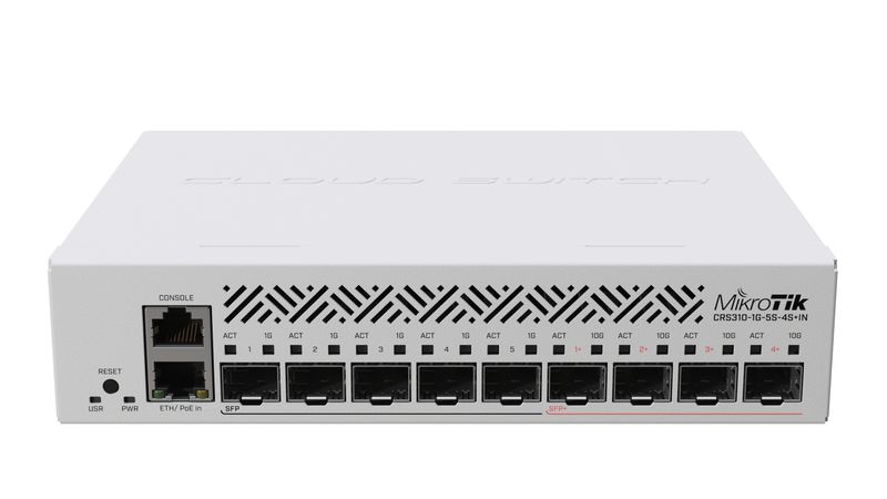 MikroTik-CRS310-1G-5S-4SIN--Switch--1x-RJ45-1000Mb-s-5x-SFP-4x-SFP-RouterOS-L5