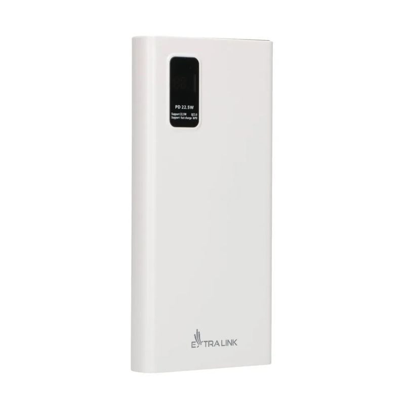 Extralink-EPB-067W-10000mAh-Bianco-|-Powerbank-|-Power-bank-Fast-Charging-USB-C