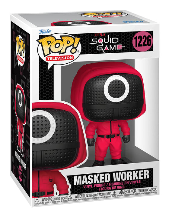 Funko-Pop-Television-The-Squid-Game-Maschera-circolare-del-soldatino-rosso---Figure-in-vinile---Altezza-9-cm-circa.