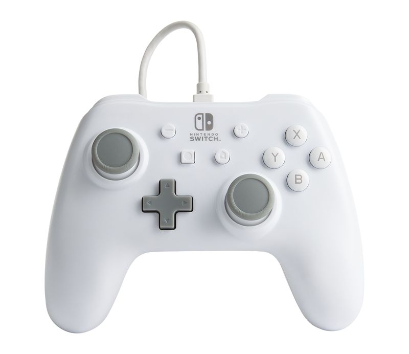 Controller-PowerA-per-Nintendo-Switch--cablato-bianco-licenziato-ufficialmente-