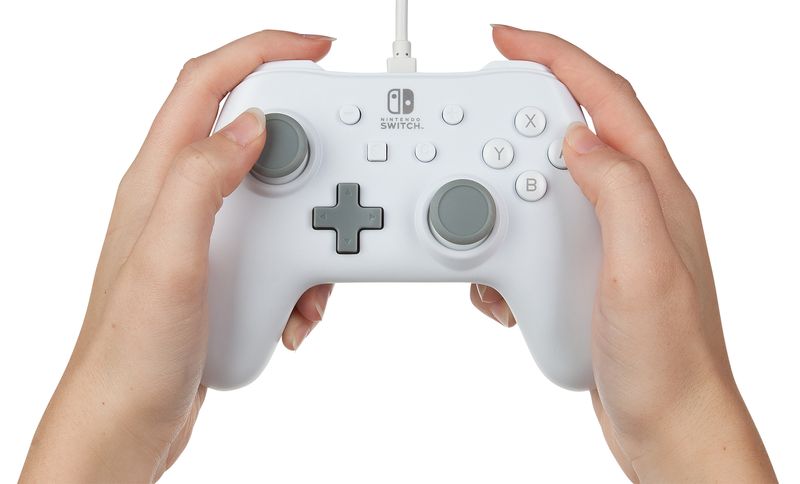 Controller-PowerA-per-Nintendo-Switch--cablato-bianco-licenziato-ufficialmente-