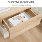 HOMCOM-Comodino-con-2-Cassetti-in-Legno-Design-Moderno-e-Impilabile-50x40x47.5cm