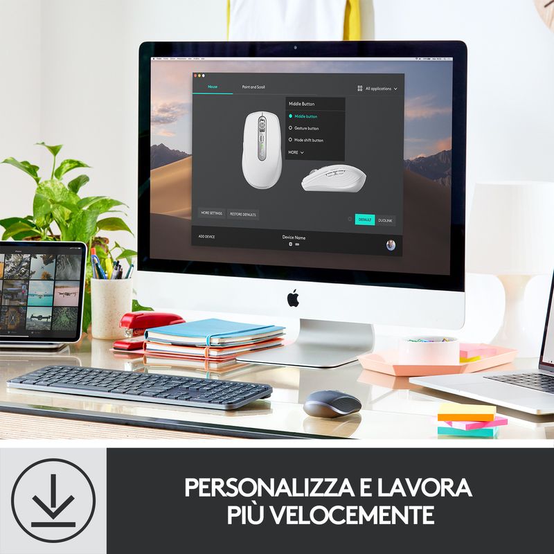 Logitech-MX-Anywhere-3-Mouse-Compatto-Performante-–-Wireless-Scroller-Elettromagnetico-Ergonomico-Sensore-4000-DPI-Pulsanti-Custom-USB-C-Bluetooth-Apple-Mac-iPad-Windows-PC-Linux-Chrome