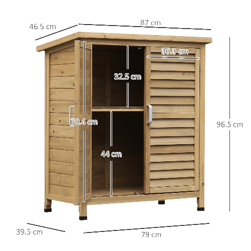 Outsunny-Casetta-da-Giardino-in-Legno-di-Abete-con-Tetto-in-Bitume-Impermeabile-87x46.5x96.5cm