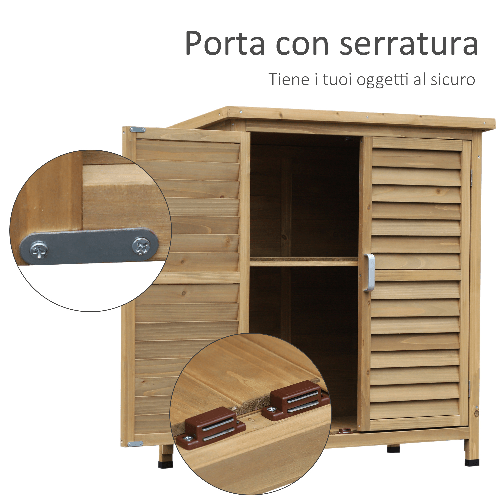 Outsunny-Casetta-da-Giardino-in-Legno-di-Abete-con-Tetto-in-Bitume-Impermeabile-87x46.5x96.5cm