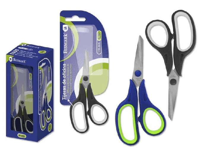 Forbici-da-Ufficio-Bismark-in-Acciaio-Inossidabile-17-cm---Manico-ergonomico---Molto-leggere-e-resistenti---Colori-assor