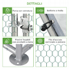Pawhut-Recinto-per-Galline-in-Metallo-Galvanizzato-e-Tessuto-Oxford-con-Porta-con-Blocco-280x193.5x195-cm