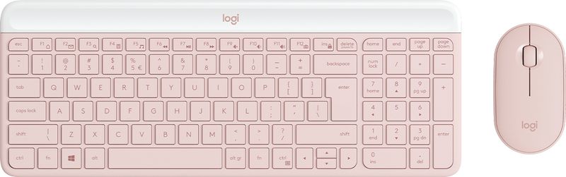 Logitech-MK470-Slim-Combo-tastiera-Mouse-incluso-RF-Wireless-QWERTY-US-International-Rosa