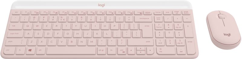 Logitech-MK470-Slim-Combo-tastiera-Mouse-incluso-RF-Wireless-QWERTY-US-International-Rosa