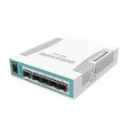 Mikrotik CRS106-1C-5S switch di rete Gigabit Ethernet (10/100/1000) Supporto Power over Ethernet (PoE) Bianco