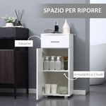 kleankin-Mobile-Bagno-in-Legno-con-Cassetto-e-Armadietto-1-Anta-con-Mensole-35x30x77.5cm