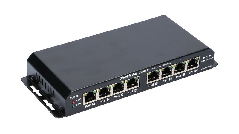 Extralink-KRATOS-|-PoE-Switch-|-7x-Gigabit-PoE-1x-Uplink-RJ45-Power-Supply-24V-2.5A-60W