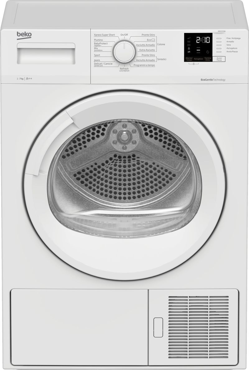 Beko-DRXS722W-asciugatrice-Libera-installazione-Caricamento-frontale-7-kg-A---Bianco