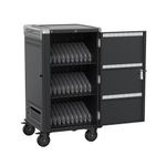 Ewent EW1700 portable device management cart& cabinet Carrello per la gestione dei dispositivi portatili Nero, Grigio