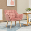 HOMCOM-Poltroncina-Stile-Nordico-in-Legno-ed-Effetto-Velluto-Rosa-per-Soggiorno-o-Ufficio-68.5x61x72.5-cm