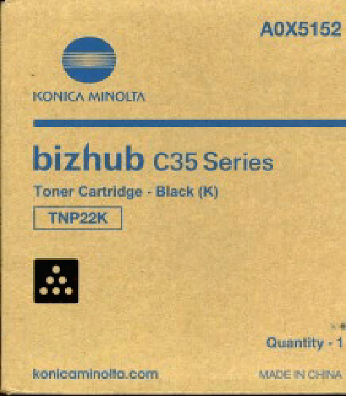 ORIGINALE-Konica-Minolta-toner-nero-A0X5152-TNP22K-6000-pagine