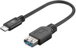 Wentronic-Goobay-USB-3.0-SuperSpeed-Kabel->-USB-C™-Schwarz-0.2-m---USB-3.0-Buchse--Typ-A-->-USB-C-Stecker--56731-