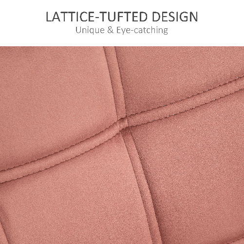 HOMCOM-Poltroncina-Stile-Nordico-in-Legno-ed-Effetto-Velluto-Rosa-per-Soggiorno-o-Ufficio-68.5x61x72.5-cm