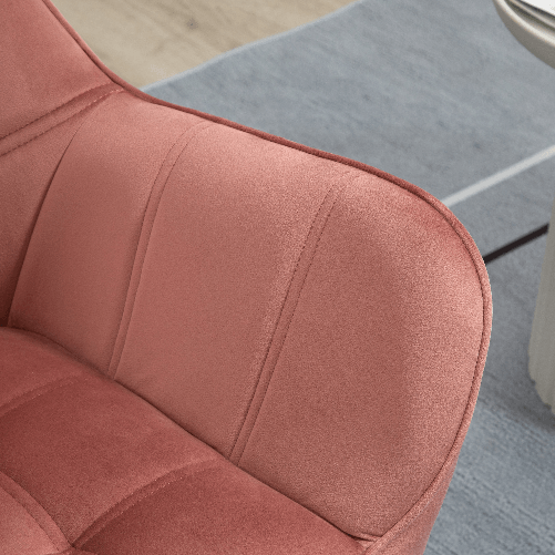 HOMCOM-Poltroncina-Stile-Nordico-in-Legno-ed-Effetto-Velluto-Rosa-per-Soggiorno-o-Ufficio-68.5x61x72.5-cm