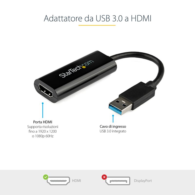 StarTech.com-Adattatore-da-USB-3.0-a-HDMI---1080p--1920x1200----Sottile-Compatto-convertitore-video-da-USB-Type-A-a-HDMI-per-monitor---Nero---Solo-Windows