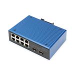 Digitus Switch industriale 8+2 porte Fast Ethernet PoE