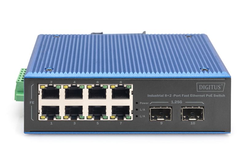 Switch-Fast-Ethernet-Poe-Industriale-A-8-2-Porte