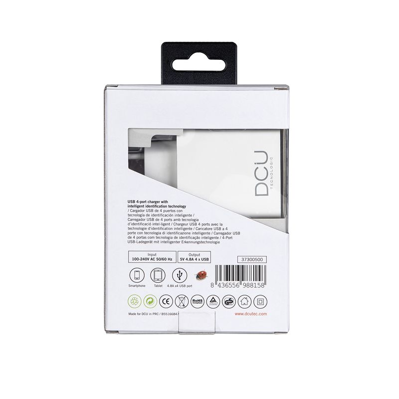 DCU-Advance-Tecnologic-37300500-Caricabatterie-per-dispositivi-mobili-Bianco-Auto--INTELLIGENT-POWER-SUPPLY-5V---4.8A-2.