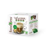 Foodness ginseng compatibile nescafe' dolce gusto 10 capsule *** fraganza ginseng amaro, confezione 1