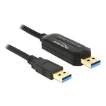 DeLOCK 1.5m, USB 3.0-A - USB 3.0-A cavo USB USB 3.2 Gen 1 (3.1 Gen 1) 1,5 m USB A Nero