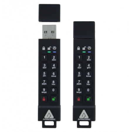 Apricorn-Aegis-Secure-Key-3z-unit--flash-USB-16-GB-USB-tipo-A-3.2-Gen-1-3.1-Gen-1-Nero--16GB-Secure-USB-3.0-256-bit---Ne