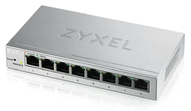 Zyxel-Switch-Unmanaged-Plus-8-Porte-Gigabit-Easy-Management-Per-Vlan-Qos-Design-Senza-Ventole-Desktop