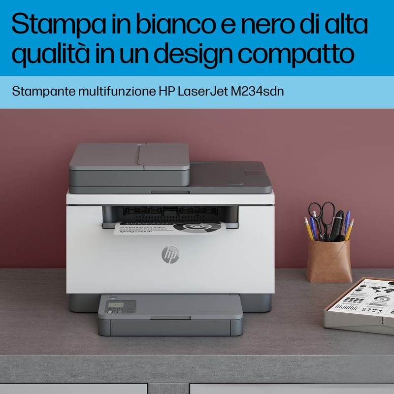 HP-LaserJet-Stampante-multifunzione-M234sdn-Bianco-e-nero-Stampante-per-Piccoli-uffici-Stampa-copia-scansione-Scansione-verso-e-mail--scansione-verso-PDF