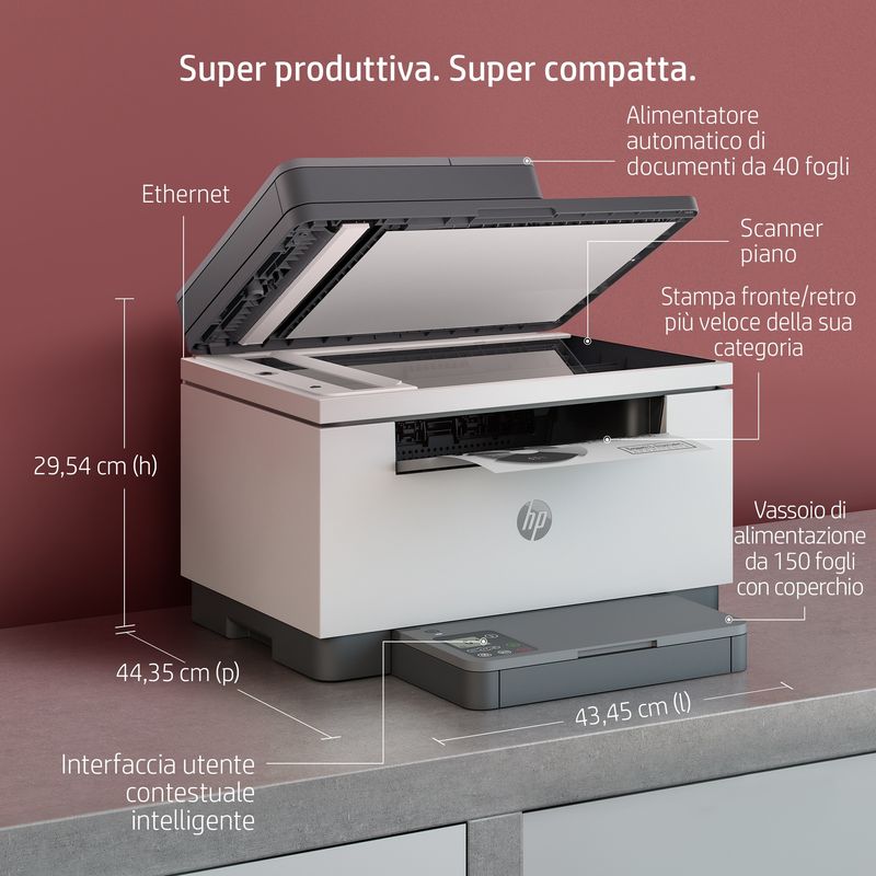 HP-LaserJet-Stampante-multifunzione-M234sdn-Bianco-e-nero-Stampante-per-Piccoli-uffici-Stampa-copia-scansione-Scansione-verso-e-mail--scansione-verso-PDF