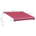Outsunny-Tenda-da-Sole-per-Esterno-Avvolgibile-a-Manovella-in-Metallo-e-Alluminio-4x2.5m-Rosso-Scuro