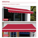 Outsunny-Tenda-da-Sole-per-Esterno-Avvolgibile-a-Manovella-in-Metallo-e-Alluminio-4x2.5m-Rosso-Scuro
