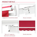 Outsunny-Tenda-da-Sole-per-Esterno-Avvolgibile-a-Manovella-in-Metallo-e-Alluminio-4x2.5m-Rosso-Scuro