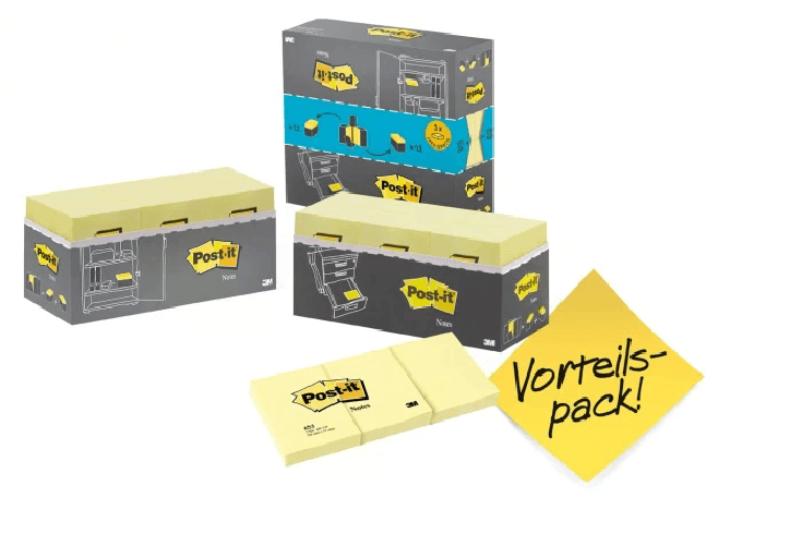 Post-It-653Y-24-pouch-autoadesiva-Rettangolo-Giallo-100-fogli-Autoadesivo