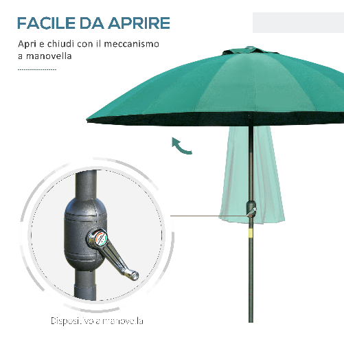 Outsunny-Ombrellone-da-Giardino-e-Terrazza-Ø2.5x2.5-m-con-Manovella-18-Stecche-e-Testa-Inclinabile-Verde