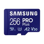 Samsung PRO Plus microSD Memory Card 256GB (2023), USB Card Reader incluso