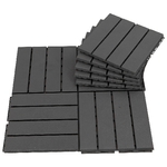 Outsunny-Set-9-Mattonelle-a-Incastro-per-Terrazzo-Piastrelle-per-pavimenti--30x30x2cm--in-PP-Antiscivolo-Area--0.81-mq-Nero