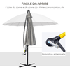 Outsunny-Ombrellone-Decentrato-da-Giardino-3x2.6-m-a-18-Stecche-con-Base-a-Croce-Grigio